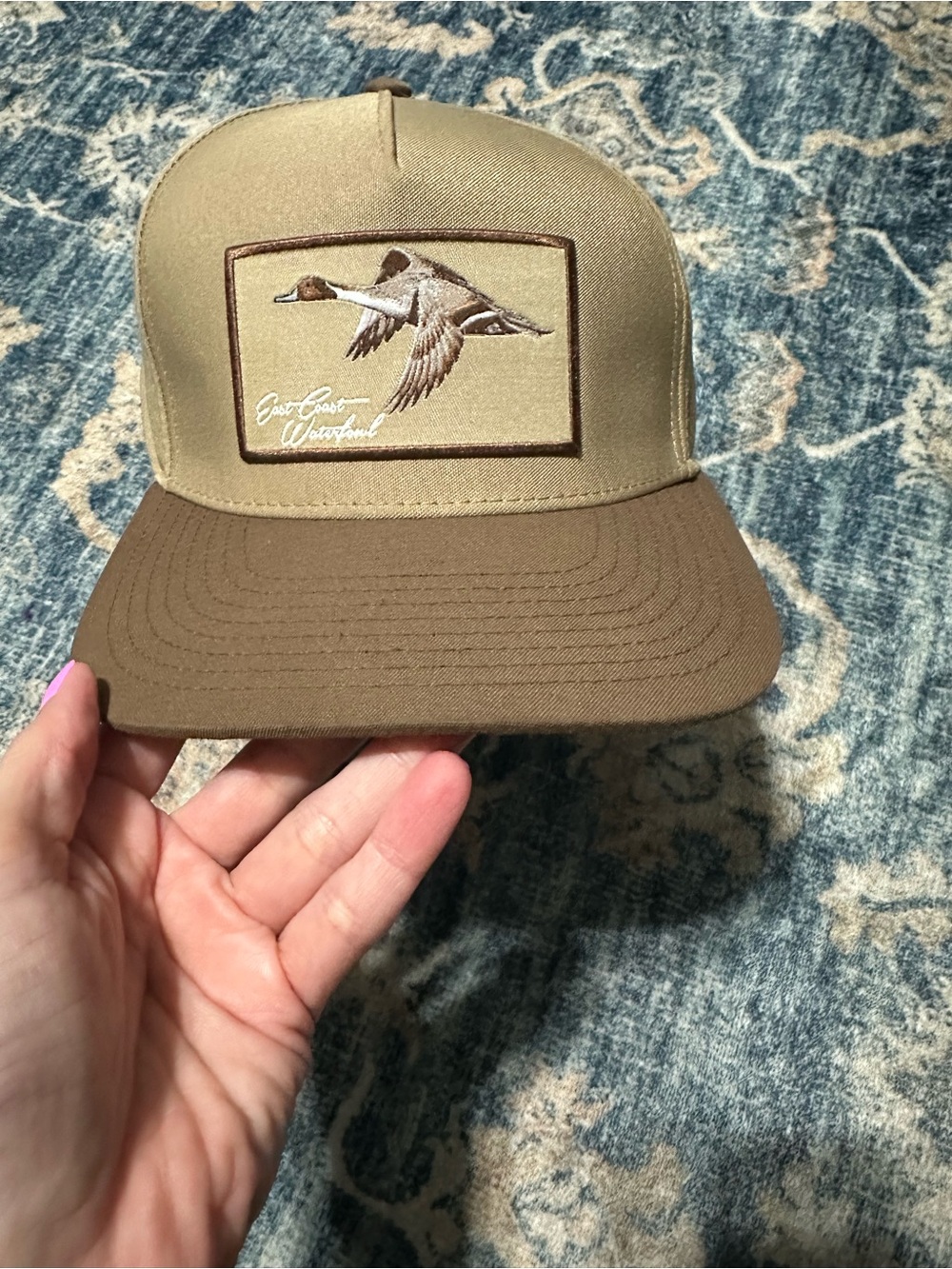 Brown Two-Tone Duck Patch Trucker Hat